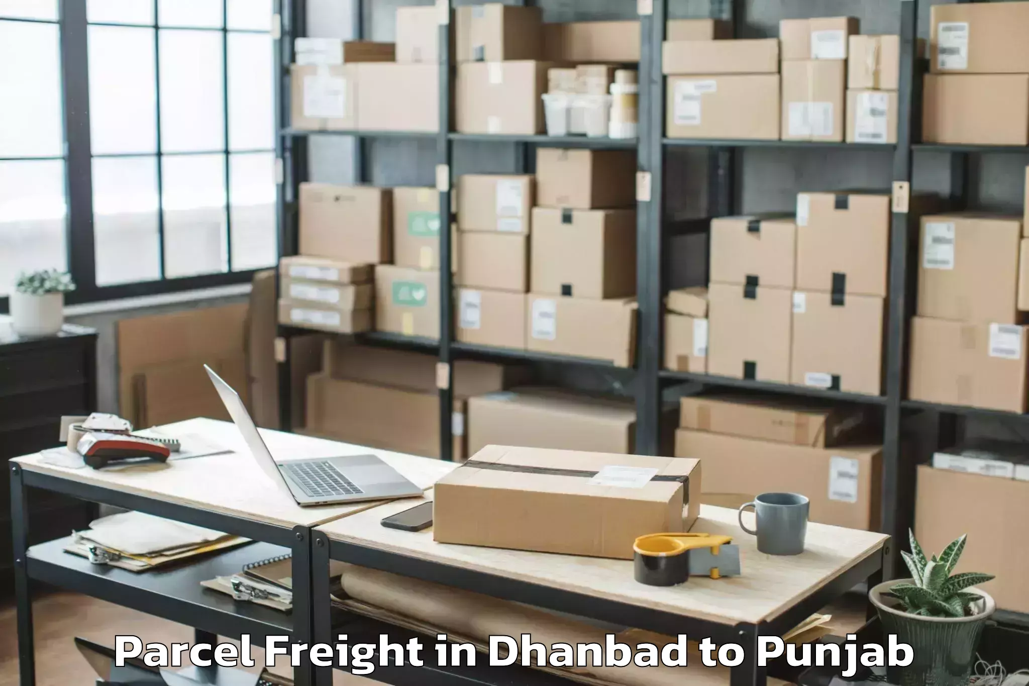 Leading Dhanbad to Ludhiana West Parcel Freight Provider